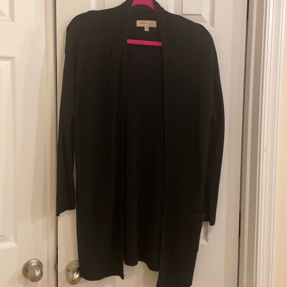 Philosophy Black Cardigan